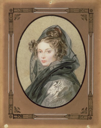 Portrait of Alexandra Grigorievna Muravyova by Pyotr Fyodorovich Sokolov